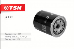 Фильтр масляный двигателя 9242 TSN