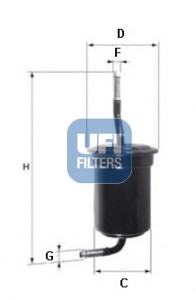 Топливный фильтр 31.517.00 UFI