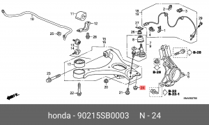 Гайка 90215SB0003 HONDA