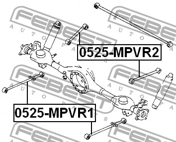 Рычаг подвески 0525-MPVR2 FEBEST