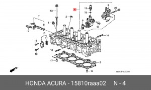 Клапан механизма изменения фаз ГРМ 15810RAAA02 HONDA