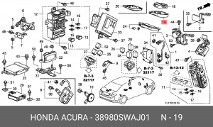 Деталь 38980SWAJ01 HONDA