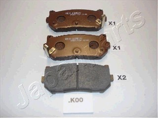 Комплект тормозных колодок, диско PPK00AF JAPAN PARTS GROUP