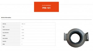 Подшипник выжимной сцепления PRB101 VALEO PHC