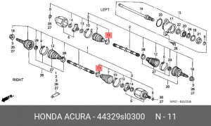 Деталь 44329SL0300 HONDA