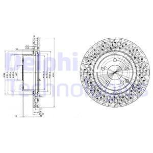 Тормозной диск BG3828 DELPHI