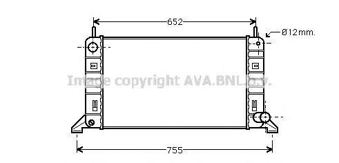 Радиатор, охлаждение двигател FD2158 AVA