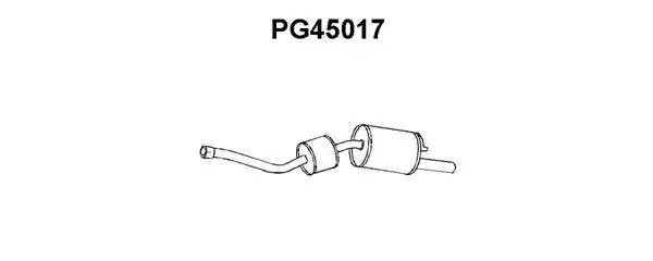 Глушитель выхлопных газов конечный PG45017 VENEPORTE