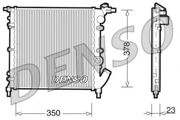 Радиатор, охлаждение двигател DRM23003 DENSO