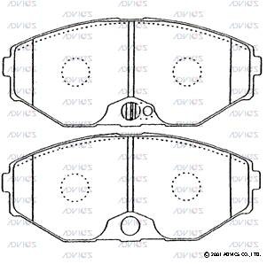 Колодки тормозные дисковые SN572P ADVICS