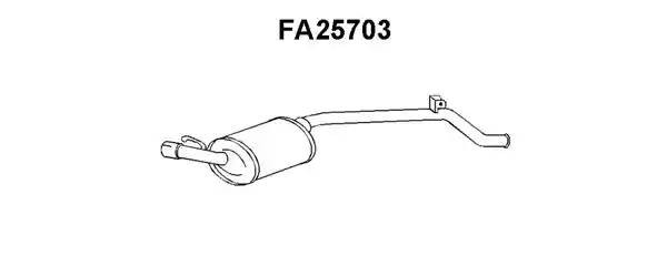 Глушитель выхлопных газов конечный FA25703 VENEPORTE