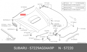 Деталь 57229AG04A9P SUBARU
