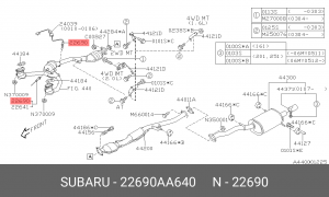 Лямбда-зонд 22690AA640 SUBARU