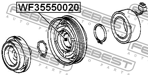 Подшипник WF35550020 FEBEST