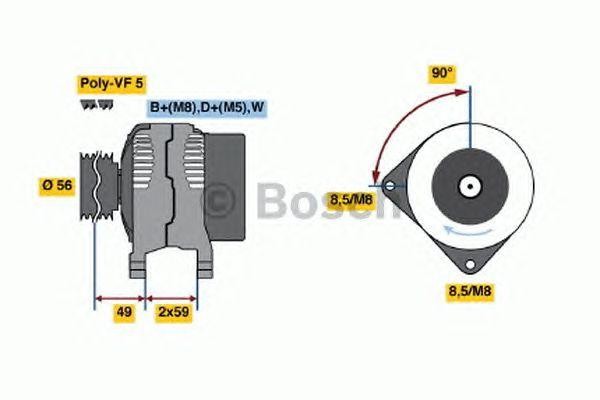 Генератор 0 123 320 033 BOSCH