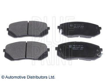 Комплект тормозных колодок, диско ADG04278 BLUE PRINT