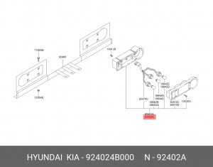 Фонарь задний 924024B000 HYUNDAI KIA