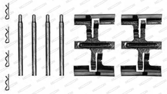Комплектующие, колодки дискового тормоза FBA565 FERODO