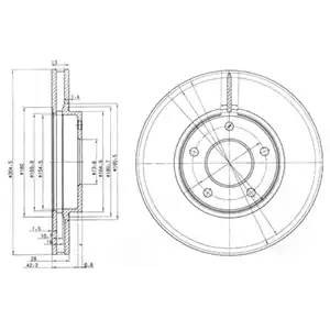 Тормозной диск BG3547 DELPHI