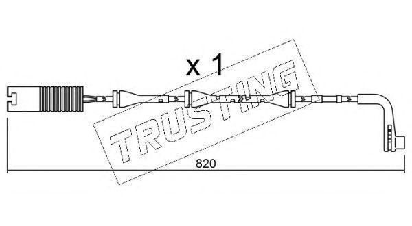 Сигнализатор, износ тормозных колодок SU.151 TRUSTING