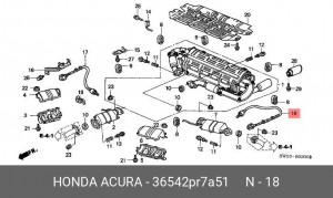 Лямбда-зонд 36542PR7A51 HONDA