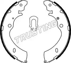Комплект тормозных колодок 047.377 TRUSTING
