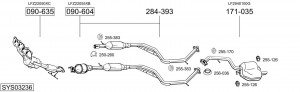 Выпускной трубопровод 884611 BOSAL