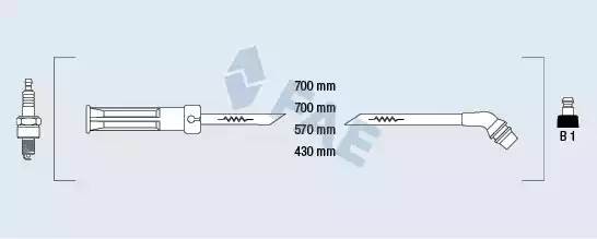 Ккомплект проводов зажигания 85995 FAE