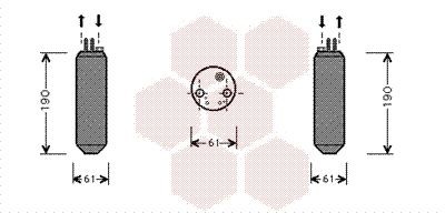 Осушитель, кондиционер 8200D080 VAN WEZEL