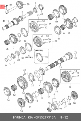 Деталь 0K55217313A HYUNDAI KIA