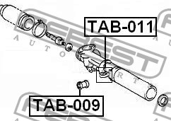Сайлентблок - втулка амортизатора подвески TAB-011 FEBEST
