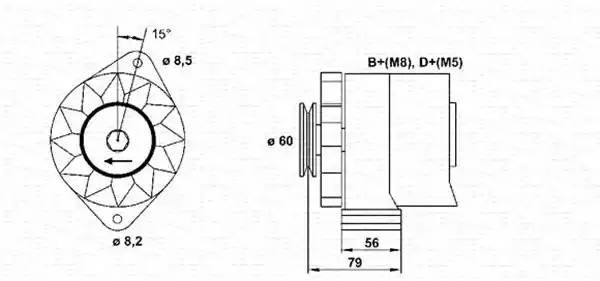 Генератор 943356680010 MAGNETI MARELLI