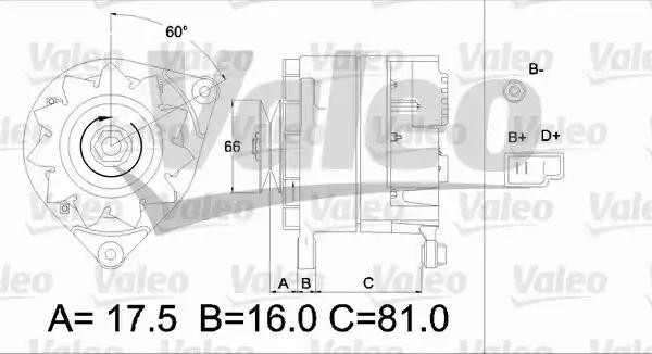 Генератор 436173 VALEO PHC