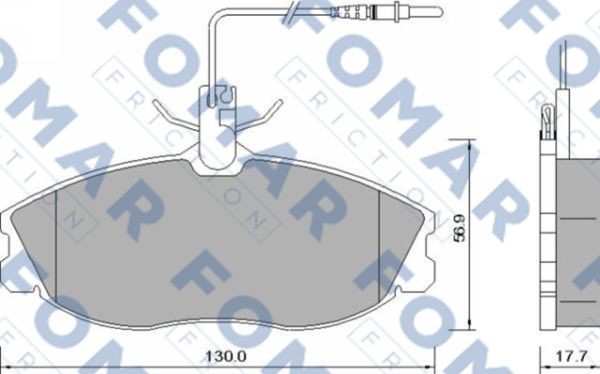Колодки тормозные дисковые 51637581 ROULUNDS BRAKING