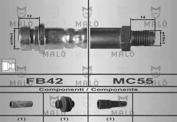 Тормозной шланг 80321 MALO