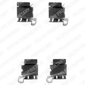 Комплектующие, колодки дискового тормоза LX0390 DELPHI