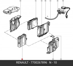 Блок управления, регул. частоты вращения при холостом ходе 7700267896 RENAULT