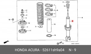 Амортизатор 52611SH9A04 HONDA