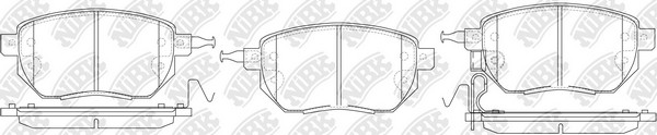 Колодки тормозные дисковые PN2901 NIBK