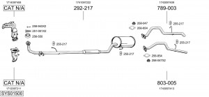 Предглушитель выхлопных газов 171385 BOSAL