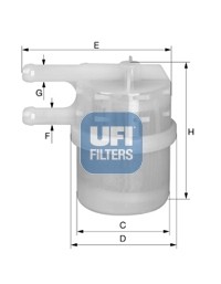 Топливный фильтр 31.020.00 UFI