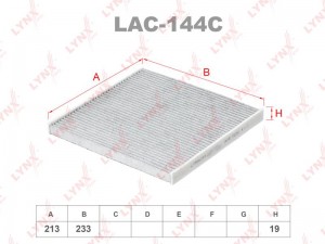 Фильтр салона LAC-144C LYNXAUTO
