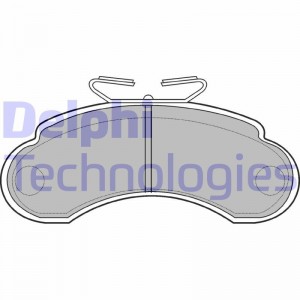 Комплект тормозных колодок, диско LP735 DELPHI