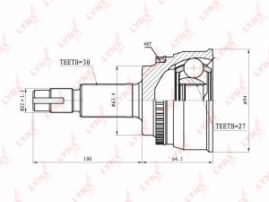 ШРУС CO-7524A LYNXAUTO