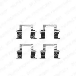 Комплектующие, колодки дискового тормоза LX0283 DELPHI