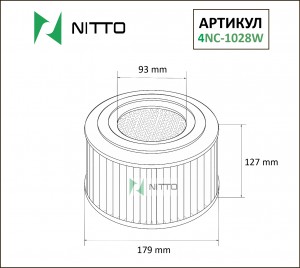 Фильтр воздушный 4NC-1028W NITTO