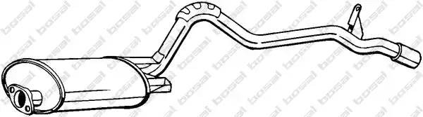 Глушитель выхлопных газов конечный 283-605 BOSAL