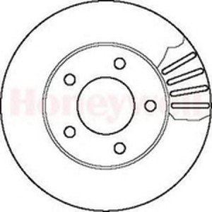 Тормозной диск 561357B BENDIX JURID