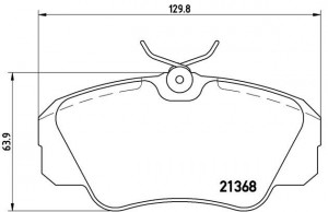 Комплект тормозных колодок, диско P59016 BREMBO