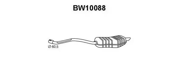 Глушитель выхлопных газов конечный BW10088 VENEPORTE